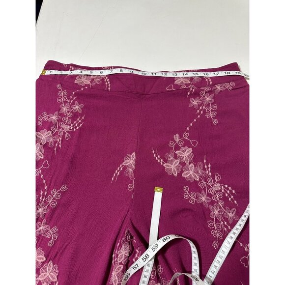 Indigo Thread CO. Women's Wide Leg Embroidered Pants size XL NWOT - Picture 5 of 8